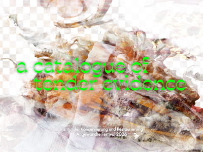 Sujet © a catalogue of tender evidence, Catherine Spet, 2026